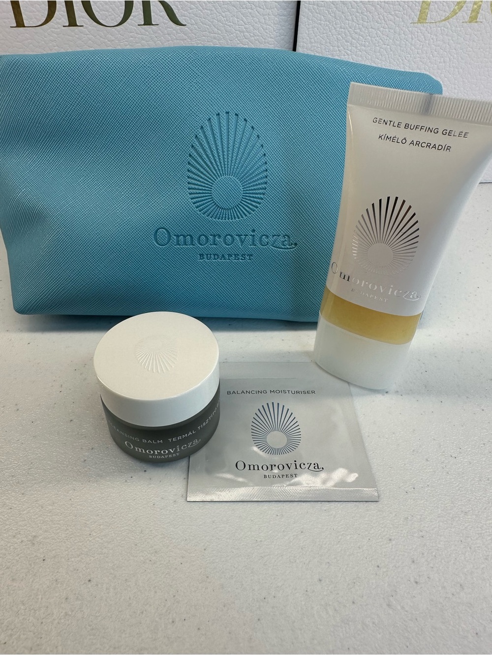 Omorovicza Budapest Travel Skincare set with cosmetic bag NWT
